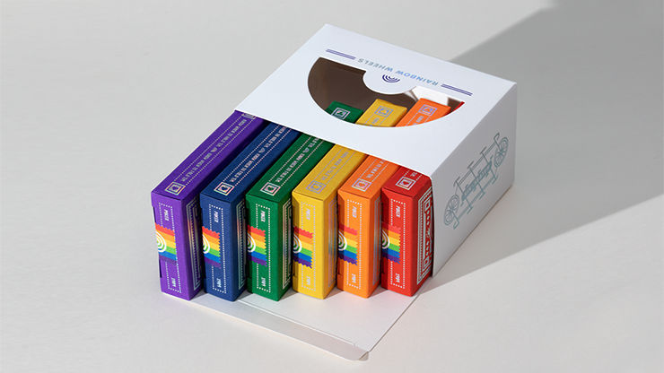 DKNG Rainbow Wheels (6 Seater Box Set) Playing Cards by Art of Play