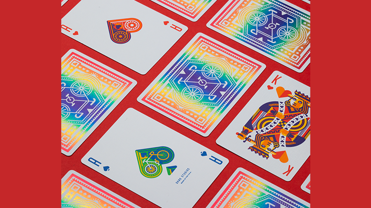 DKNG Rainbow Wheels (6 Seater Box Set) Playing Cards by Art of Play