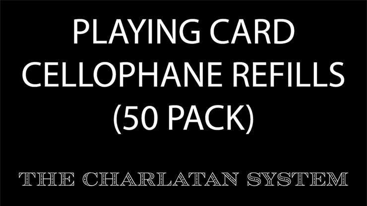 The Charlatan System Playing Card Cellophane Refills (50 Units)