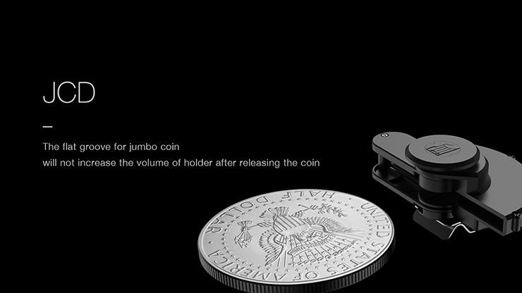 Hanson Chien Presents JCD (Jumbo Coin Dropper) by Ochiu Studio (Black Holder Series) - Trick