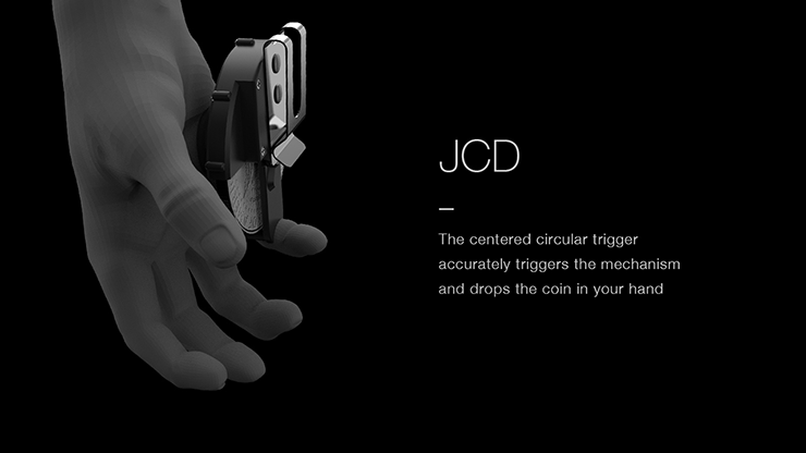 Hanson Chien Presents JCD (Jumbo Coin Dropper) by Ochiu Studio (Black Holder Series) - Trick