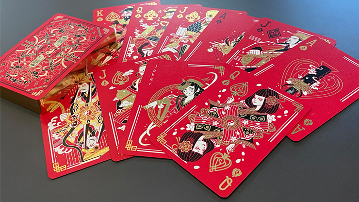 Geung Si The Torpor (Red) Playing Cards