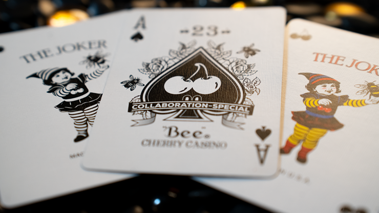 Limited Bee X Cherry (Red) Playing Cards