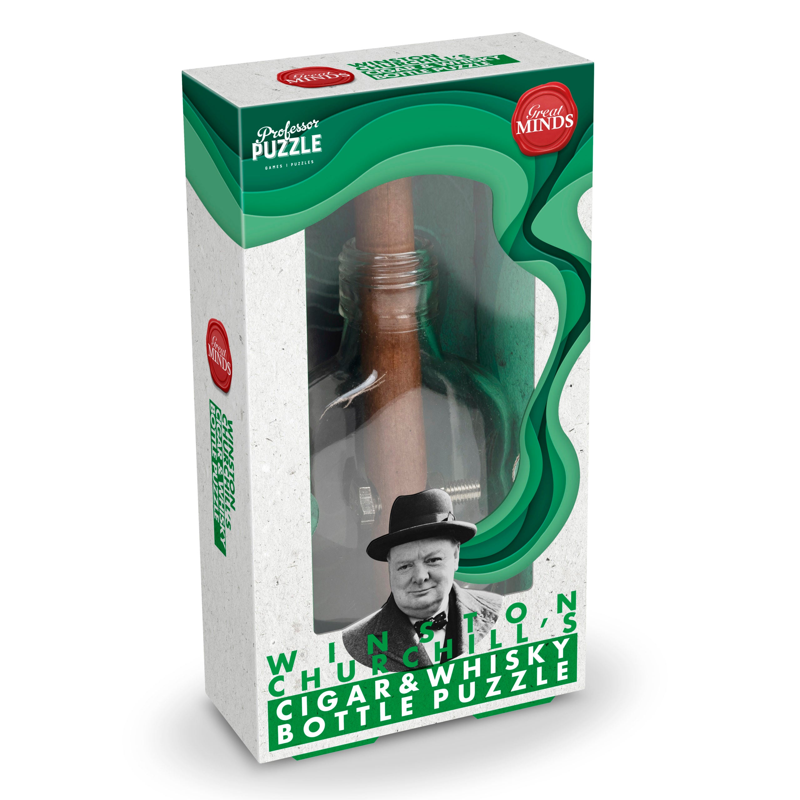 Great Minds Churchill’s Cigar and Whisky Bottle Puzzle US