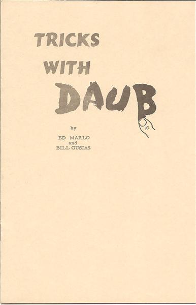 Tricks With Daub By Ed Marlo And Bill Gusias - Book