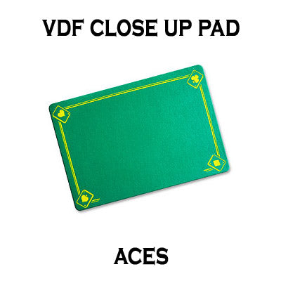 VDF Close Up Pad with Printed Aces (Green) by Di Fatta Magic - Trick