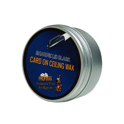 Card on Ceiling Wax 50g (Sharpie Lid Black) by David Bonsall and PropDog - Trick