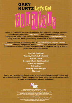 Let's Get Flurious by Gary Kurtz - DVD