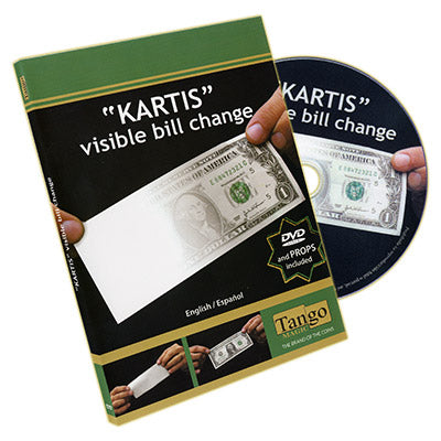 The Kartis Visible Bill Change ( V0006 ) (DVD and Gimmick) by Tango Magic and Kartis - DVD