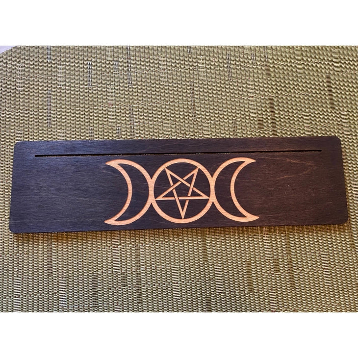 Triple Moon Pentagram Tarot Card Holder