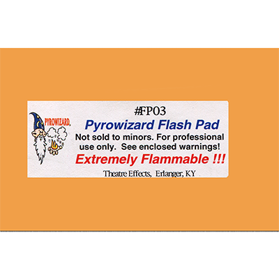 Theatre Effects Pyrowizard™ Flash Paper Sheets - 2"x3" 20 sheets