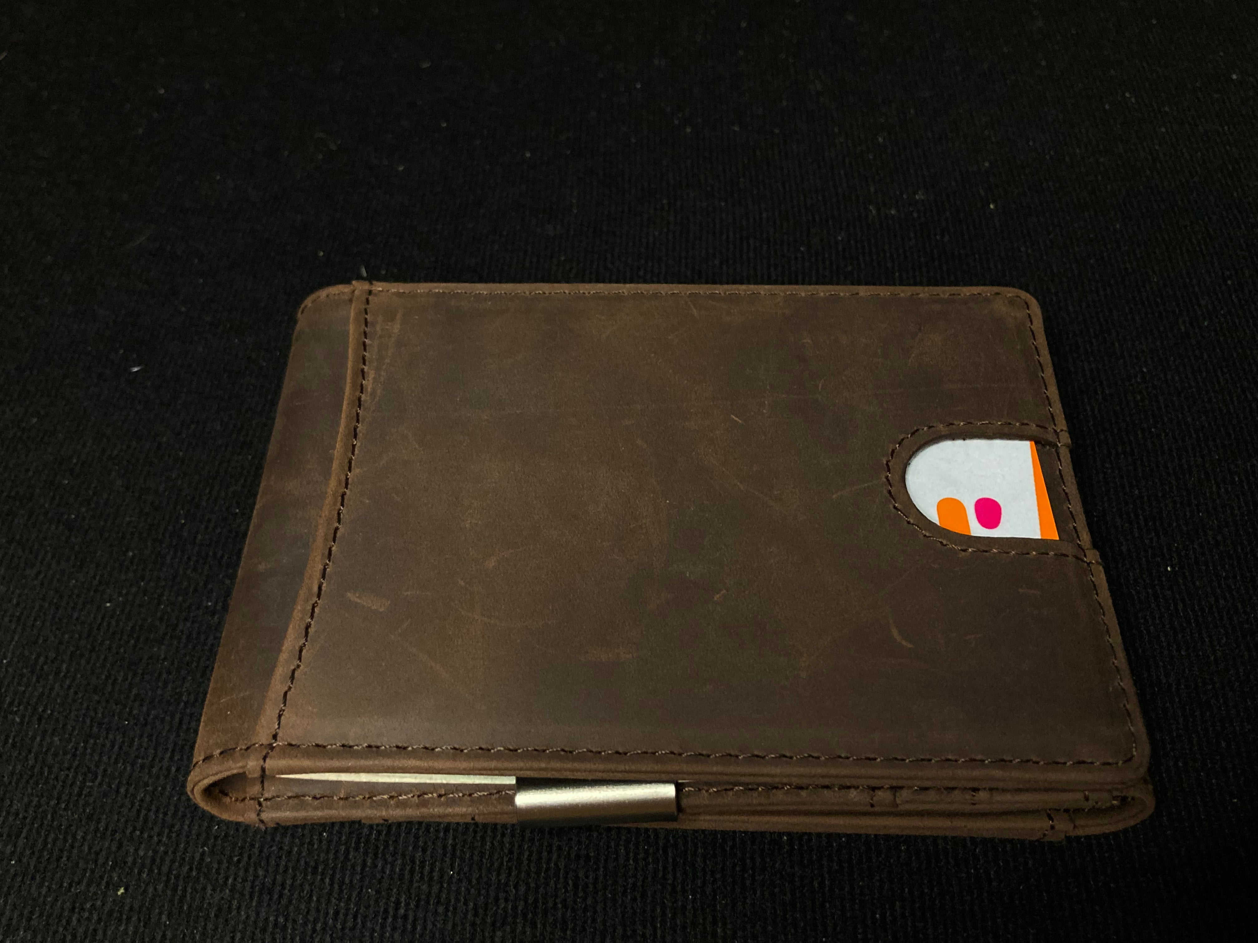 FPS Zeta Wallet Crazy Horse Brown  (Gimmicks and Online Instructions) by Magic Firm Brent Braun