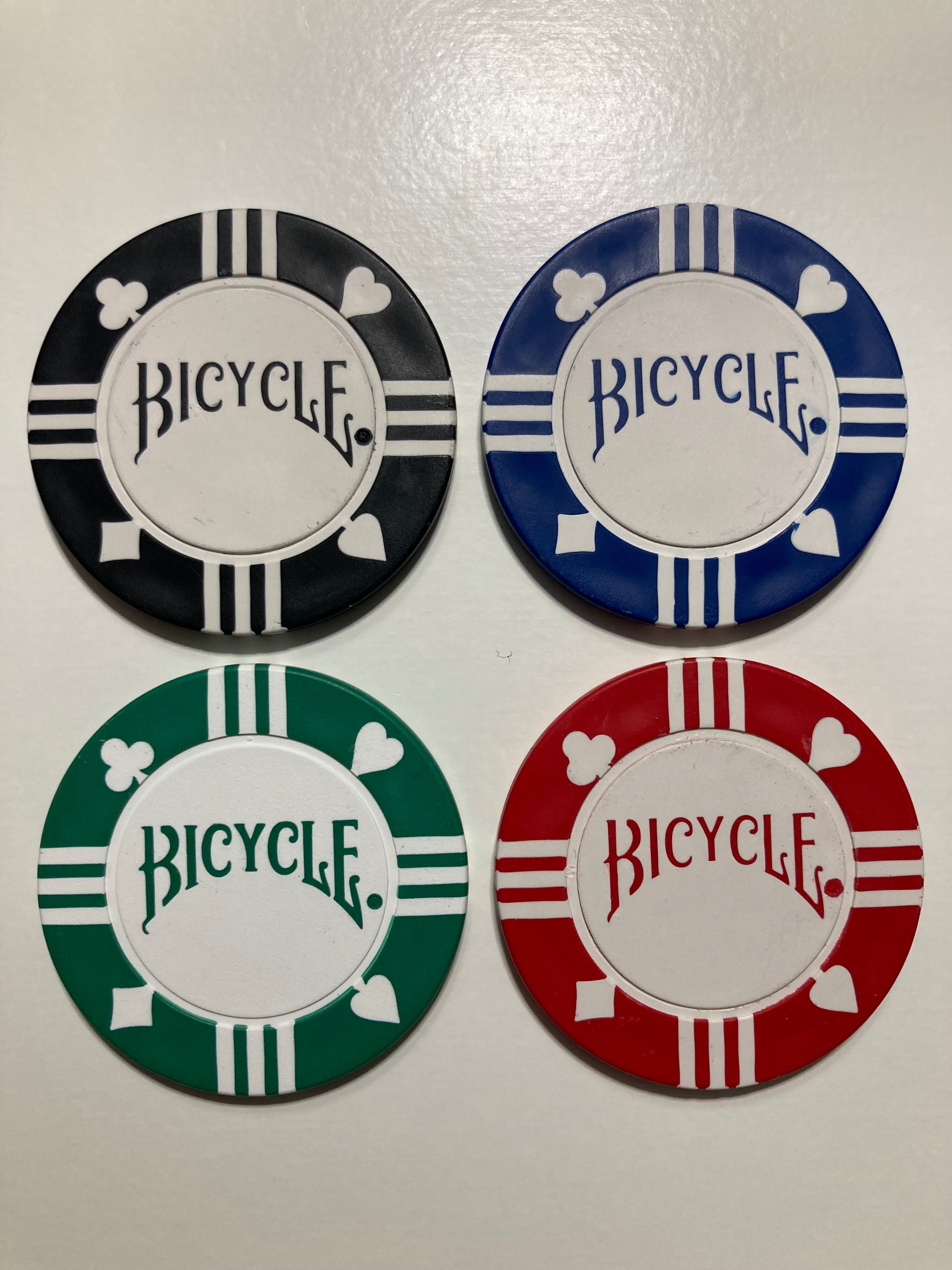 Steel Core (Shimmed) Poker Chips Shells Bicycle by Blackjack Machining