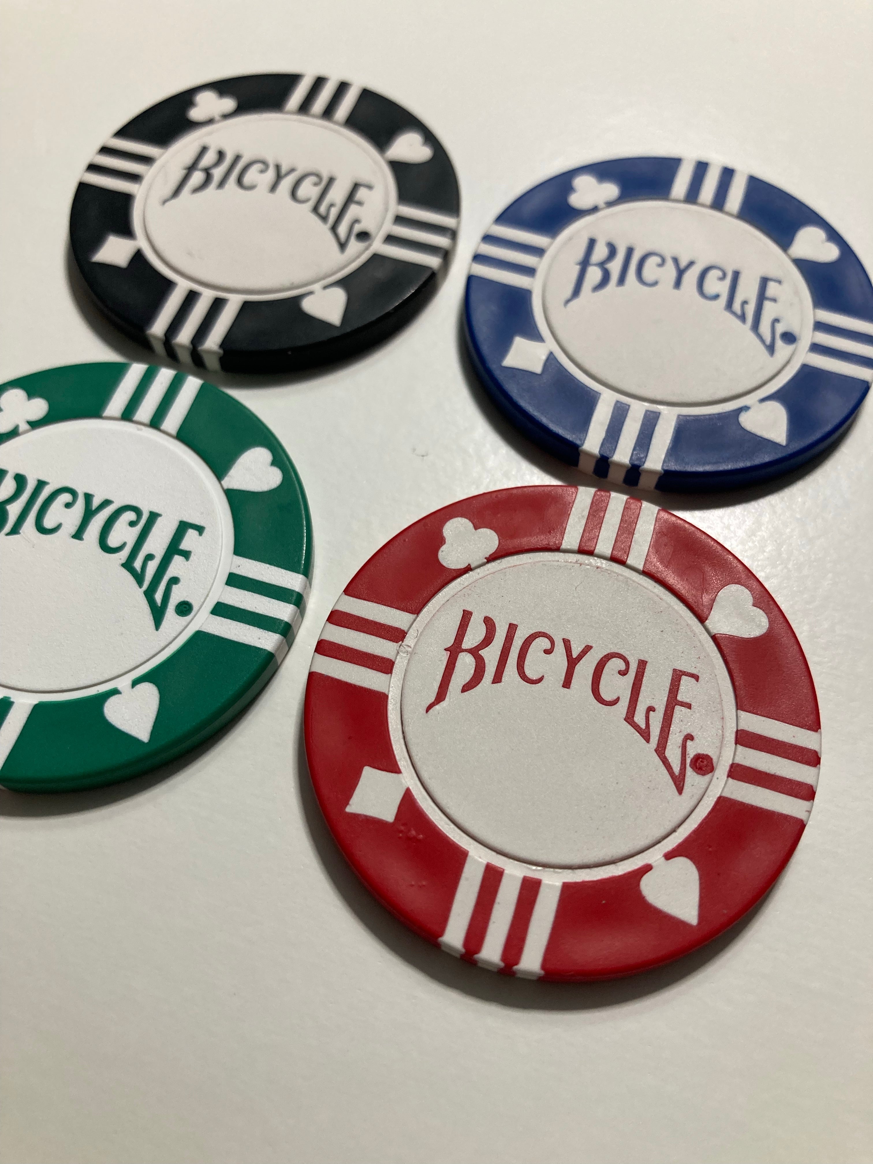 Steel Core (Shimmed) Poker Chips Shells Bicycle by Blackjack Machining