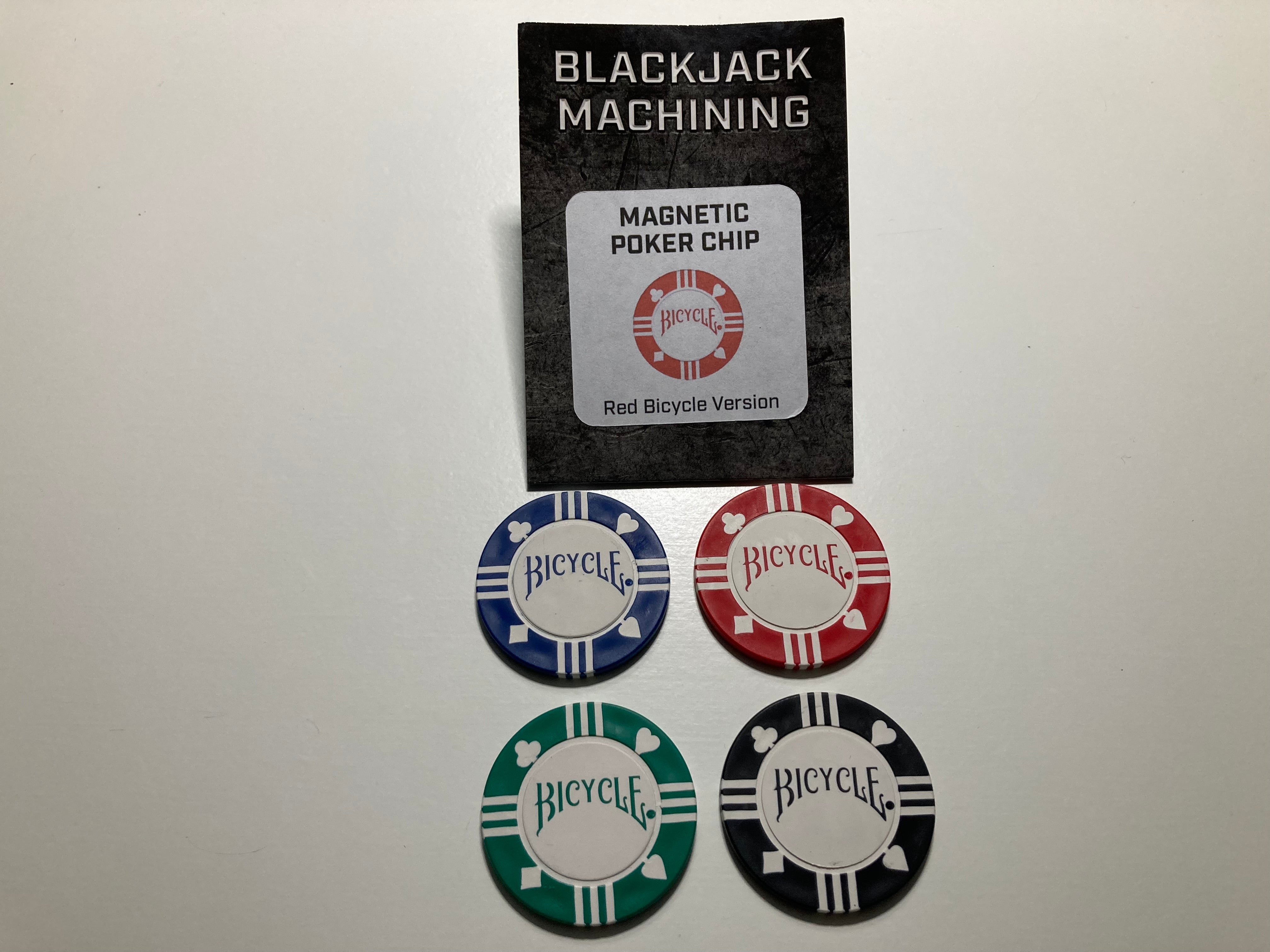 Magnetic Poker Chip Bicycle by Blackjack Machining