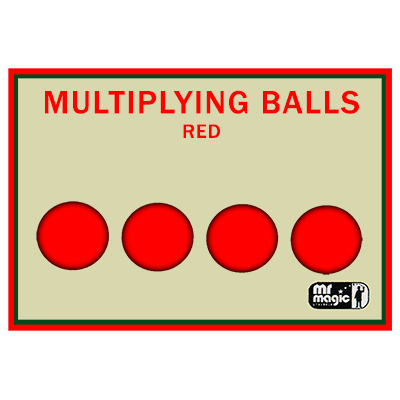 Multiplying Balls (Red Plastic) by Mr. Magic - Trick
