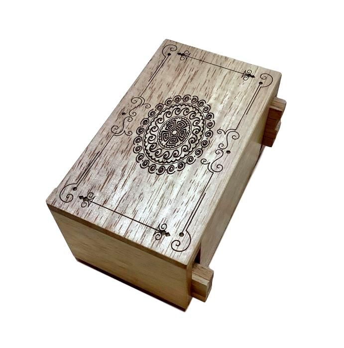 Secret Lock Box I Premium Model With Mandala Artwork