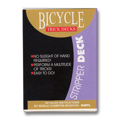 Stripper Deck Bicycle Red or Blue by US Playing Card - Trick