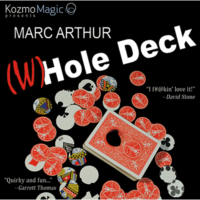 The (W)Hole Deck Blue (DVD and Gimmick) by Marc Arthur and Kozmomagic - DVD