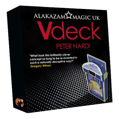 V Deck Blue (with Gimmick and Online Instructions) by Peter Nardi - Trick