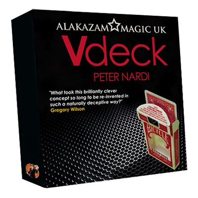 V Deck Red (with Gimmick and Online Instructions) by Peter Nardi - Trick