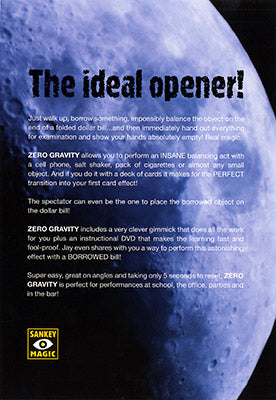 Zero Gravity (Gimmick and DVD) by Jay Sankey - Trick